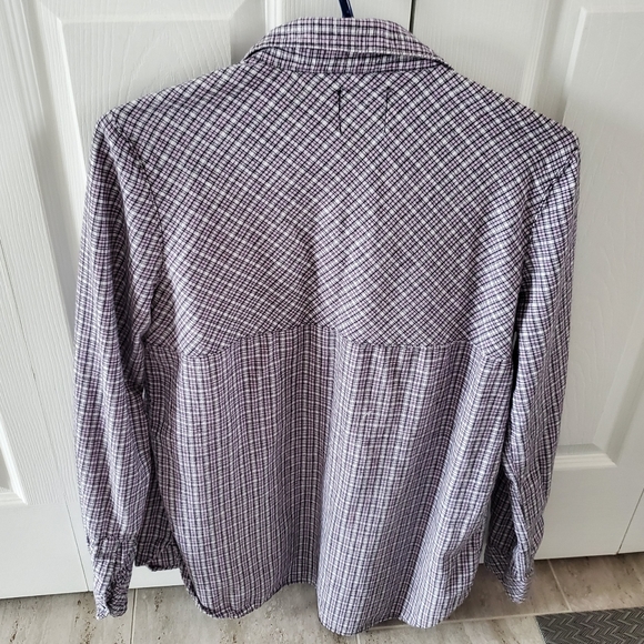 VANS plaid flannel button Shirt M - Picture 2 of 2